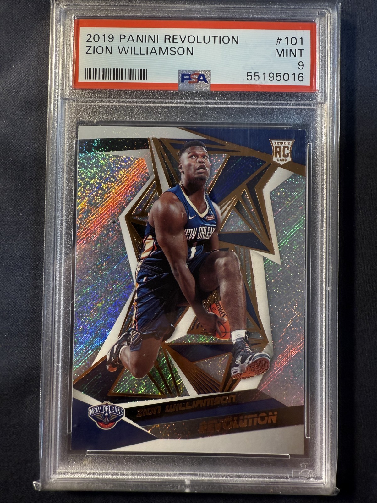 2019 Panini Revolution #101 Zion Williamson RC New Orleans PSA 9 Mint