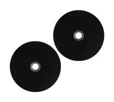 2 Pack 24" Fifth Wheel Disc Lube Plate w/ Steel Retention Clip - 5mm Thick, HDPE