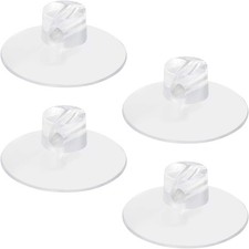 4 Pack Bathroom Shower Caddy Connectors Suction Cups, Heavy Strength Clear