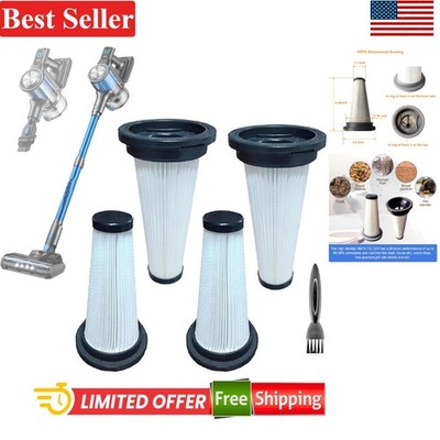 Compatible 4 HEPA Filters and Brush for Vacusion & Homeika - Eco-Friendly