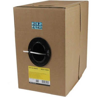 StarTech 1000 ft Bulk Roll of White CMR Cat5e Solid UTP Riser Cable