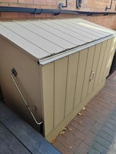 Trimetals Bike Storage - Store Shed - 3x bikes in Cream