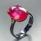 Women Jewellery 6 ct+  Ruby Ring 925 Sterling Silver Size 7 /R468410