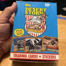 1991 Topps Desert Storm Coalition for Peace box 36 packs  Near Mint
