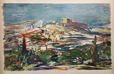 Edy Legrand, Athen, Lithographie, 20. Jh.