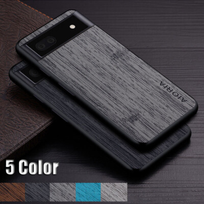 Shockproof Wood Grain Back Case Cover For Google Pixel 9 Pro XL 8 Pro 7a 6a 6 