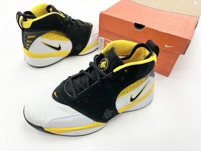 Vintage 2005 Nike Air Zoom Huarache 64 White Black Varsity Maize