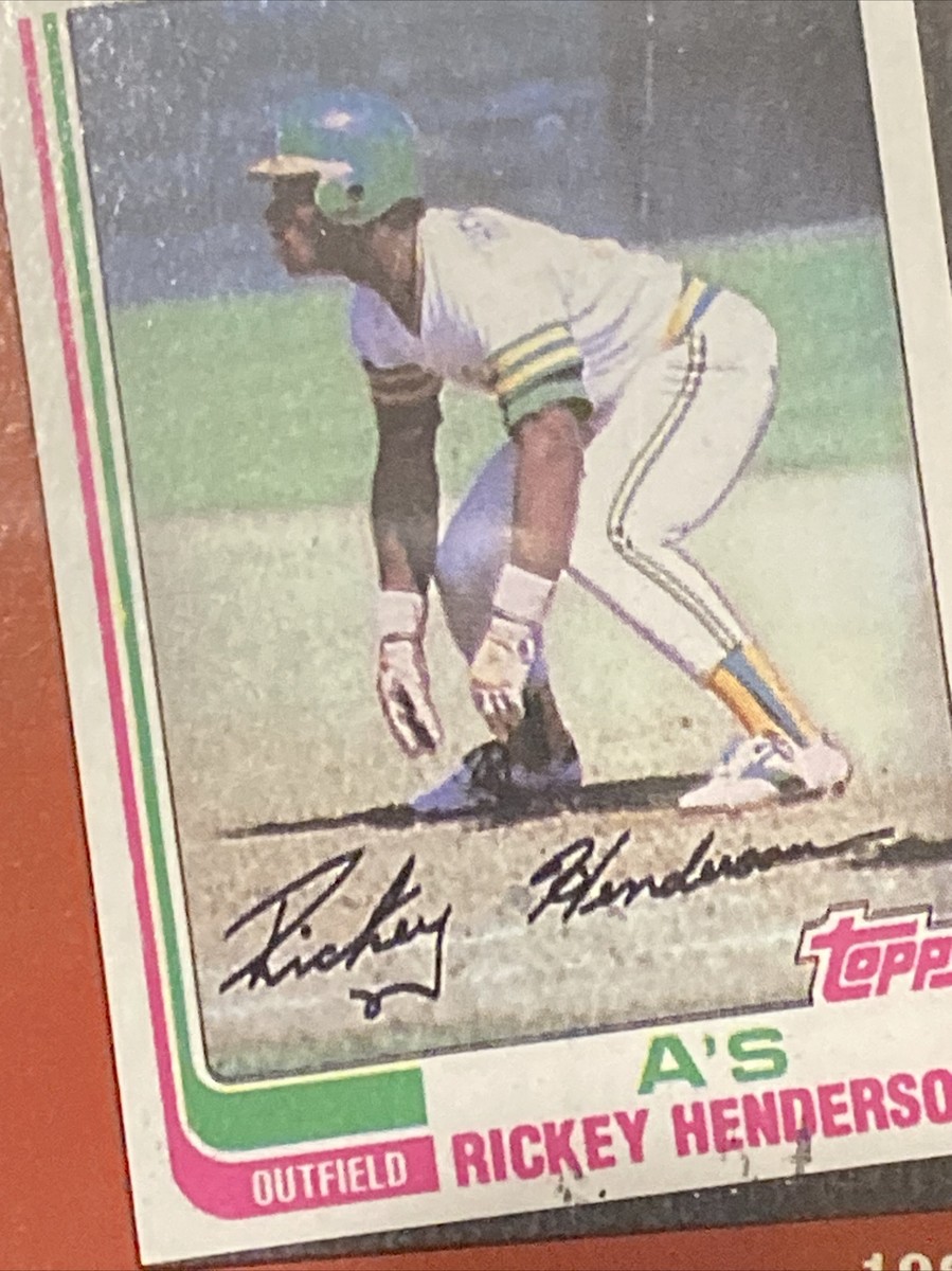 1)1987 TOPPS RICKEY HENDERSON TURN BACK THE CLOCK ERROR #311