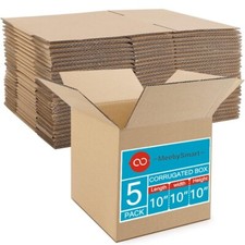 MeebySmart 10x10x10inc 5 shipping box mailbox, suitable for small packaging