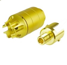 1/2x28 Thread Ruger Adapter With Gold Ruger 1022 10/22 Muzzle Brake Compensator