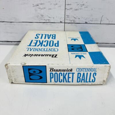 Brunswick Centennial Pool Balls Set of 16 Pocket Balls With box