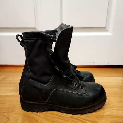 WELLCO Black Work Military Combats Boots, Men display picture 1