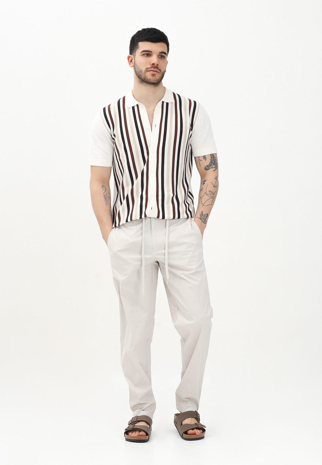 SELECTED HOMME Herren Hose – Slim Fit Mit Reißverschluss, Aus Recyceltem Polyester
