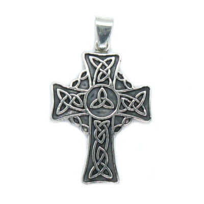 Handmade Genuine Sterling Silver Pendant Celtic Cross Solid Hallmarked ...