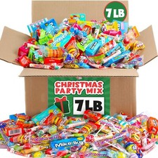 Assorted Candy Mix - 7 Pound BOX - Individually Wrapped Candies - Pinata Cand...
