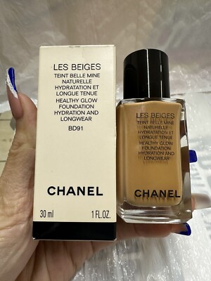 CHANEL - LES BEIGES - HEALTHY GLOW FOUNDATION - BD91  -1 OZ NIB!