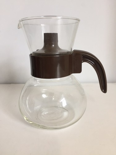 Vintage Gemco Whistler Coffee Pot Glass 