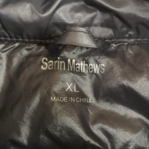 Women’s XL Sarin Mathews Black Puffer Vest Packable Ultra Lightweight Duck Down - Picture 5 of 9