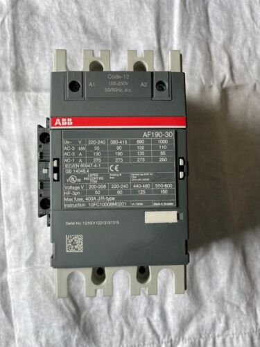 ABB AF116-30-11-13  AC contactor 3 PHASES 220 - 600v 1SFL427001R1311 ABB - AF116 - Picture 1 of 4