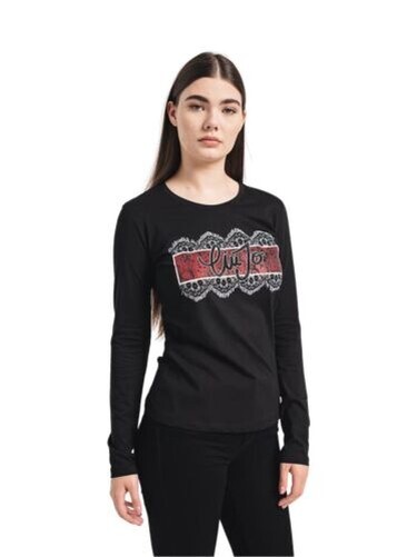 Camiseta de Manga Larga Liu Jo Mujer, Algodón, Desde Encajar Regular, Color