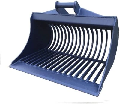 SRM-DESIGN Grobsiebschaufel Siebschaufel 120 cm Sieblöffel MS03 Sortierlöffel Steinschaufel