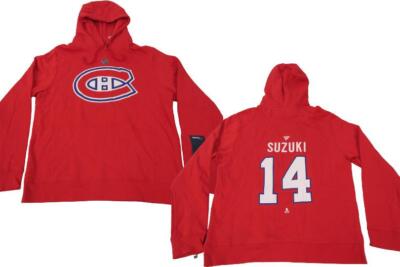 New Nick Suzuki #14 Montreal Canadiens Mens Sizes M-L-XL Red Hoodie
