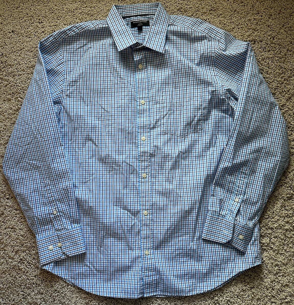 17 35 36 dress shirt Black Brown Dress Shirt (Jack) - 16.6-17