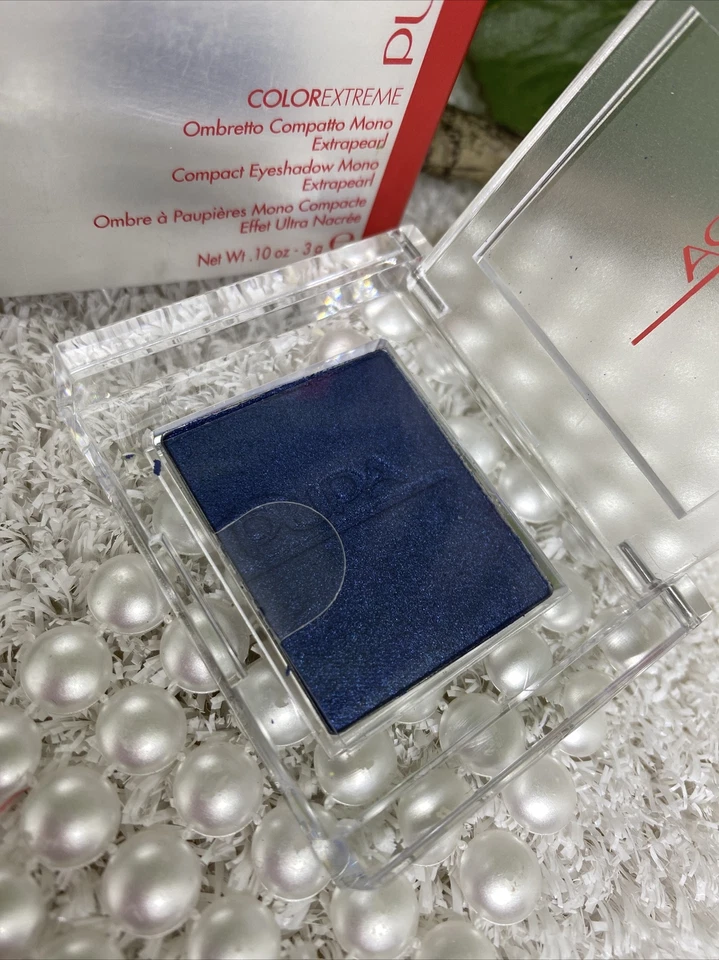PUPA COLOREXTREME Compact Eyeshadow Mono Extrapearl Lidschatten 12 blau 3g *neu* - Bild 2 von 3