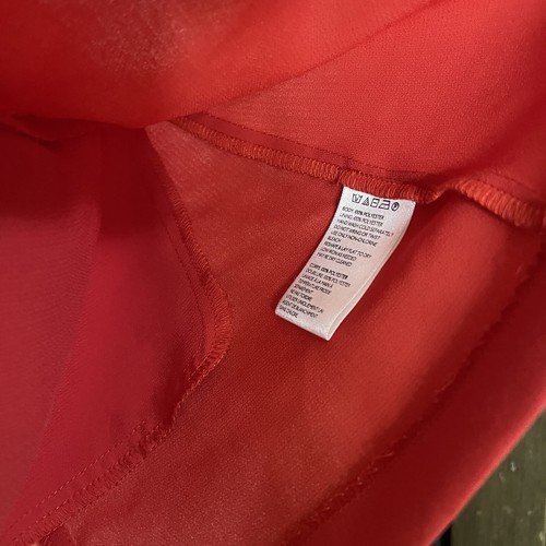 COOPERATIVE coral pink red color block mini shift dress size medium - 第 6/6 張圖片