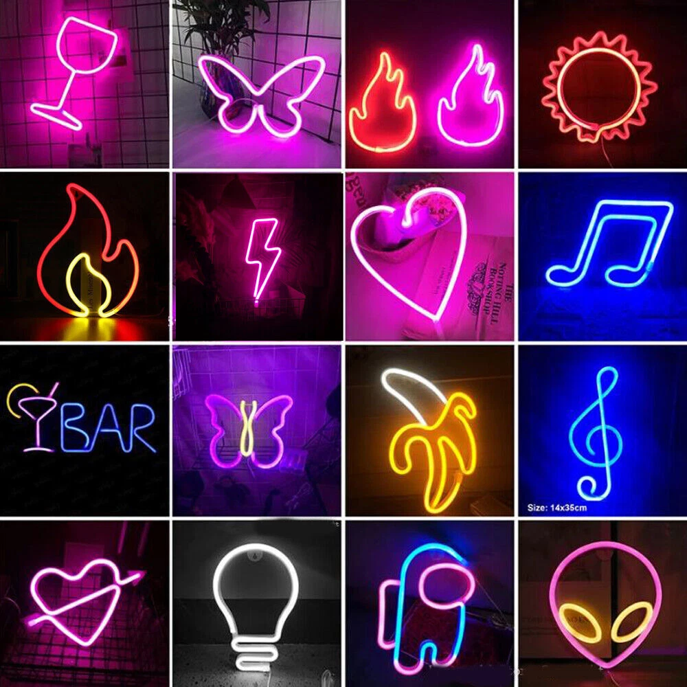 Neon rope cheap light sign