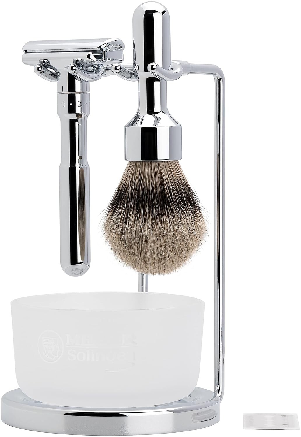 4pc Shaving Set Polished Chrome Mk-751001