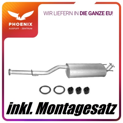 für Toyota Hilux VII Pick-up 2.5 D-4D (2005-2015) Auspuff Mittelschalldämpfer