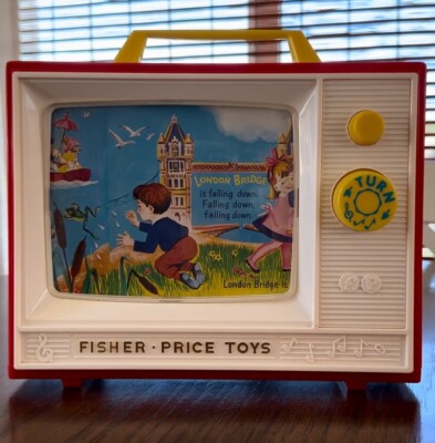 2009 Fisher-Price GIANT SCREEN MUSIC BOX TV w/2 Songs Works Great! -Video