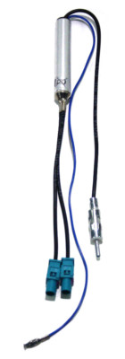 Passend für Mercedes VW AUDI Antennenadapter 2x Fakra Z Doppel Diversity ISO