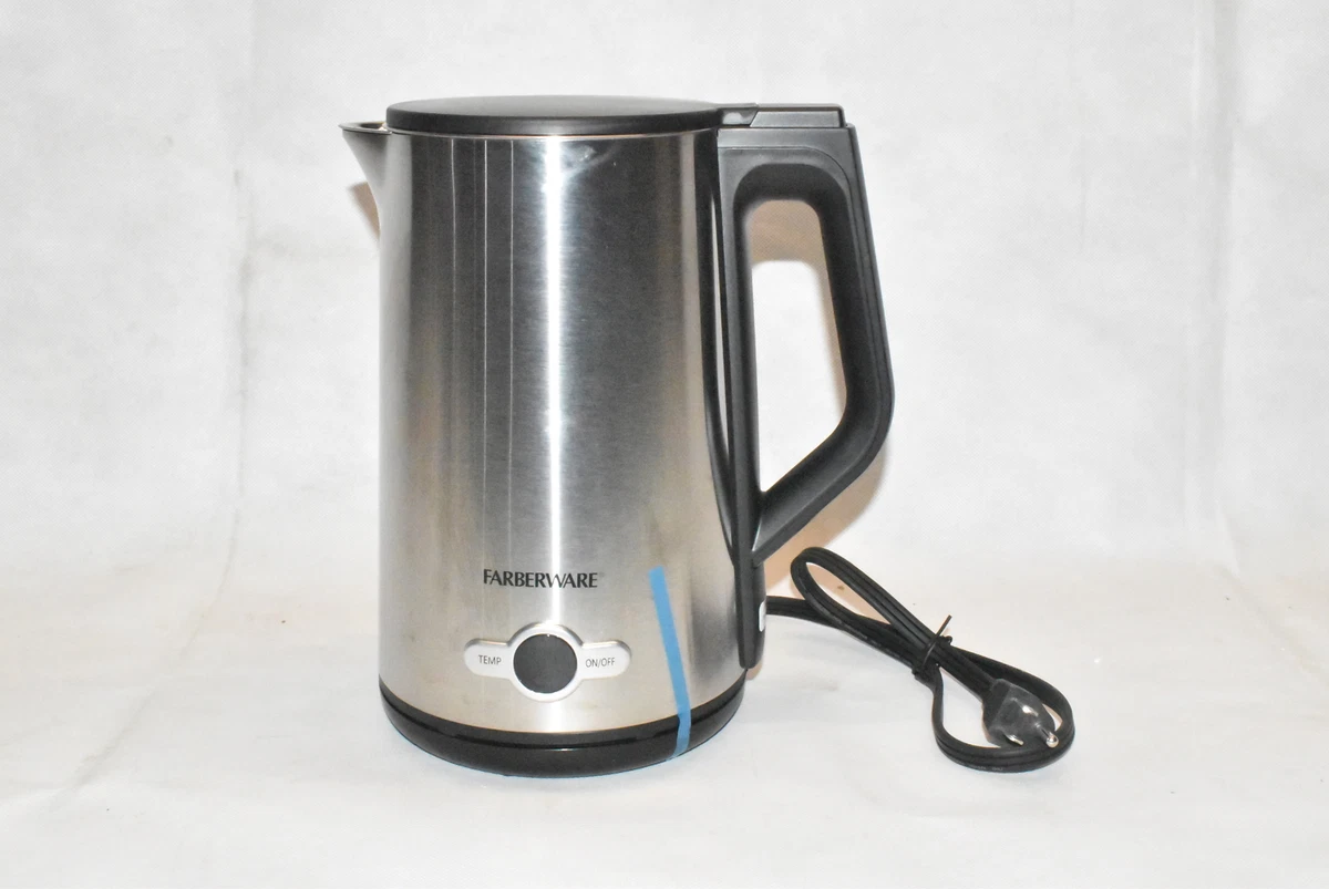 Farberware 1.7L Stainless Steel Cool Touch Kettle Double Wall