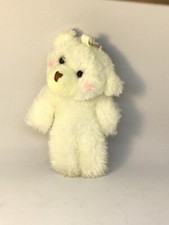 NEW White Teddy SO CUTE SOFT Play Toy Plush Backpack Clip On Keychain