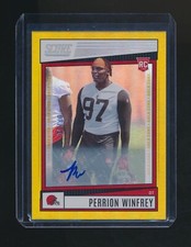 PERRION WINFREY 2022 PANINI SCORE GOLZ ZONE PARALLEL SIGNATURES RC AUTO 07/50