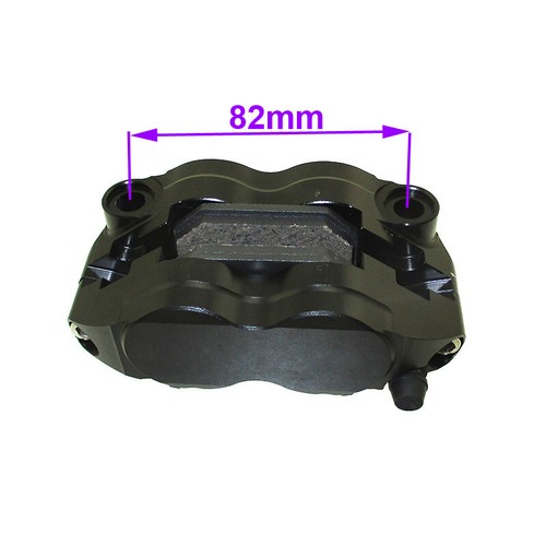 Étrier De Frein à 4 Pistons Racing Rouge - Pour Pit Bike, Dirt, Mini Moto, Scooter (Trou 82mm)