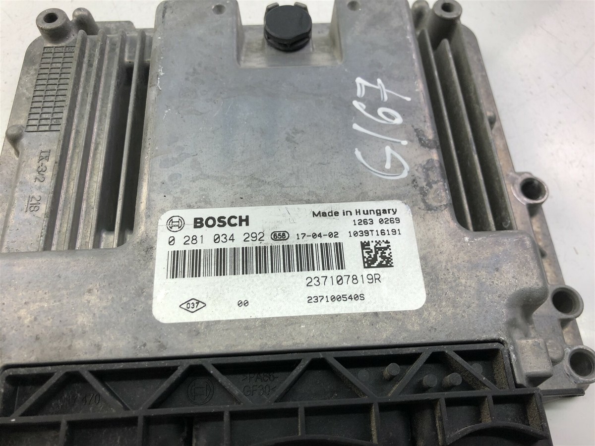 G167 RENAULT ECU Control Module Unit 237107819R 0281034292 | eBay