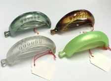 Barrette Hair Clip Curved Arch Toothed Grip Ponytail Plastic Snap Made in France