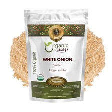Organic Way White Onion Powder  Kosher Certified Origin India 1 lb - 16 Oz 