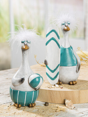 Gilde Figur Gans Herbert Maritim Deko Urlaub 15 cm (#318 S)