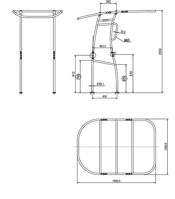 Dolphin Pro+ 2025V Boat T Top Fit Small To Medium Boat + 29in Wide Leaning Post
