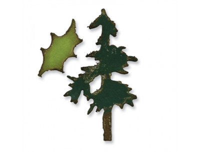 Sizzix Stanzer Movers & Shapers Magnetic  - Mini Pine Tree &  Holly Set / 2 Stk.