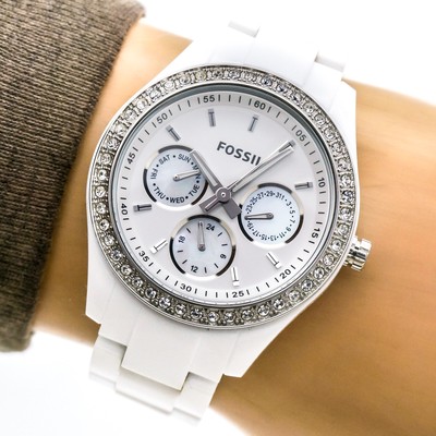Fossil Stella Womans Watch ES1967 White 