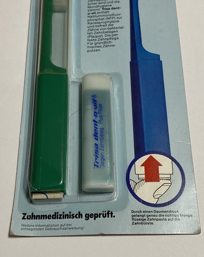Old Toothbrush IN Boxed Retro Vintage Iconic Collector Trisa Dent-o-Vit - 第 4/4 張圖片