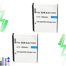 2x Replacement Battery Pack for Samsung SLB-1137C SLB1137C 1137C Battery