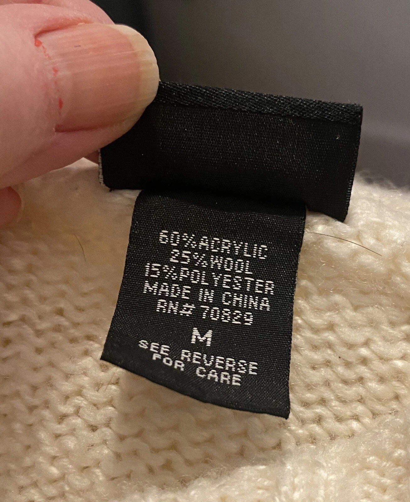 VETEMENTS Maglione con cappuccio Rue 21 bambina taglia media avorio