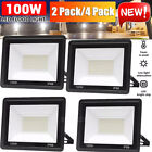 2 Pack/4 Pack 220V Led Flood Light Garden Outdoor Lamp Yard Security Spotlight