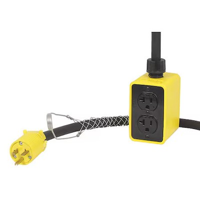 Kh Industries Pp4dd-520-B12f-520 Pendantdropoutletbox, 25Ft, Blk, 12Awg, Rnd